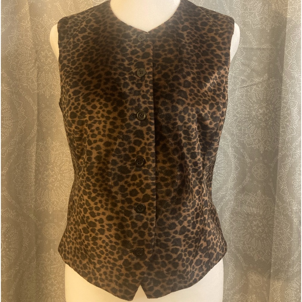 Alex Garfield & Marks Animal Print Vest